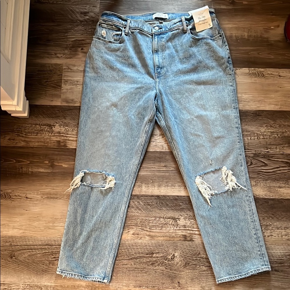 Distressed Light Wash Jeans